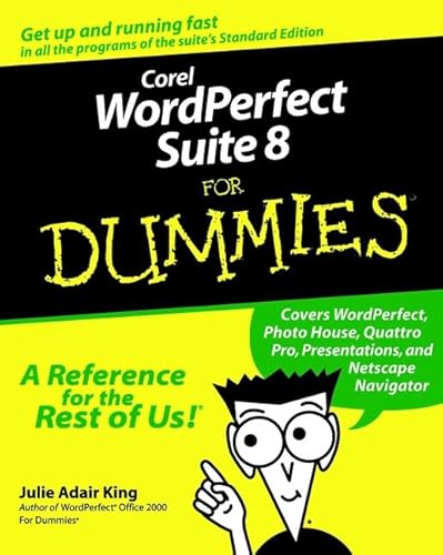 Beispielbild fr Corel WordPerfect Suite 8 for Dummies zum Verkauf von Better World Books