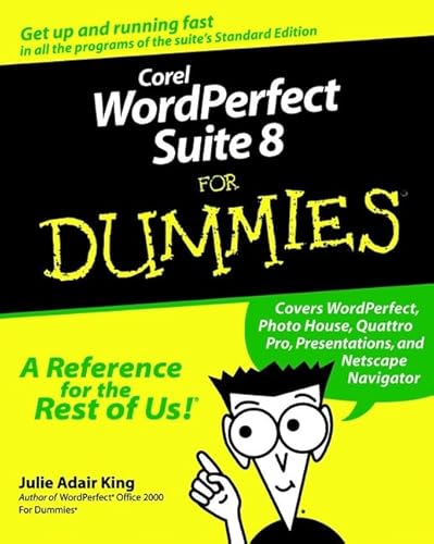 Stock image for Corel WordPerfect Suite 8 for Dummies for sale by Better World Books: West