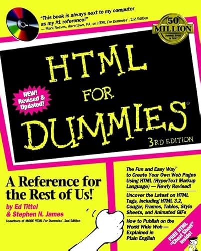 Imagen de archivo de HTML for Dummies a la venta por BookHolders