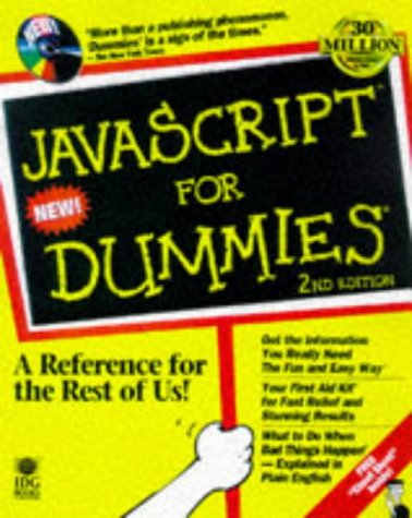 Beispielbild fr JavaScript for Dummies, 2nd Edition zum Verkauf von BookHolders