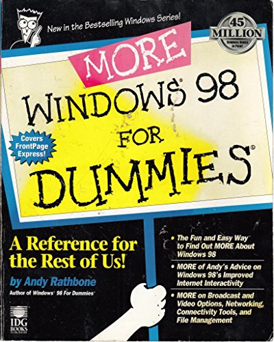 Imagen de archivo de More Windows 98 For Dummies a la venta por BookHolders