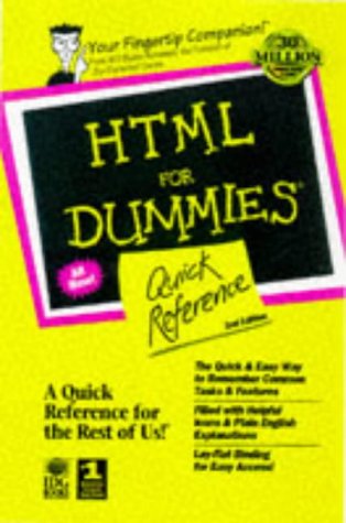 Beispielbild fr HTML for Dummies Quick Reference zum Verkauf von Better World Books