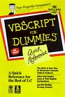 Vbscript for Dummies Qucik Reference (9780764502514) by Dummies Technology Press