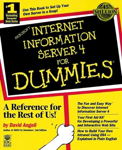 Imagen de archivo de Microsoft Internet Information Server 4 For Dummies a la venta por HPB-Red