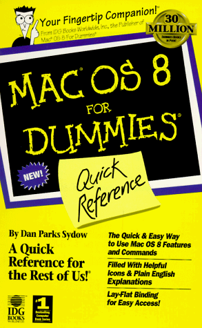 Mac OS 8 for Dummies: Quick Reference (9780764503122) by Sydow, Dan Parks