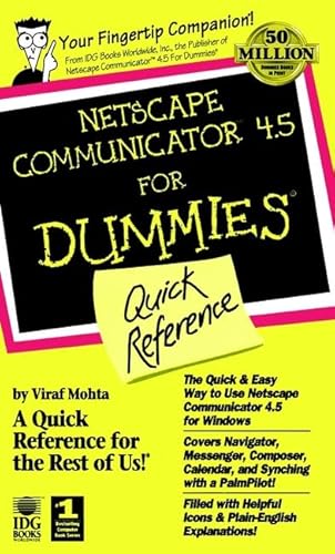 Netscape Communicator 4.5 For Dummies?: Quick Reference (9780764503252) by Mohta, Viraf D.