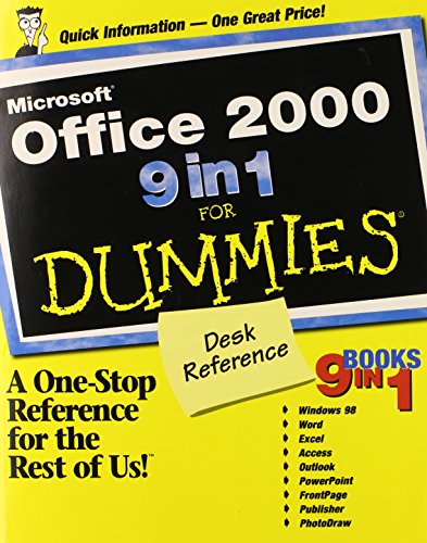 Beispielbild fr Microsoft Office 2000 9 in 1 for Dummies zum Verkauf von Better World Books