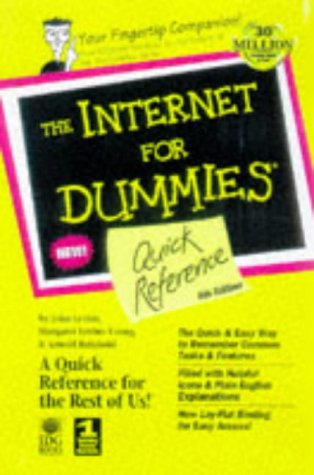 Imagen de archivo de The Internet for Dummies Quick Reference: Quick Reference (4th ed) a la venta por SecondSale