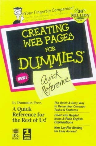 Creating Web Pages for Dummies: Quick Reference (9780764503634) by Doug Lowe