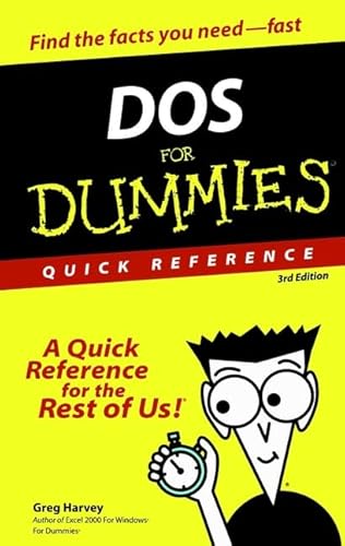 9780764503689: DOS for Dummies: Quick Reference
