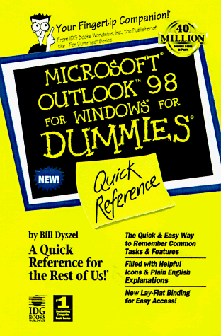 Stock image for Microsoft Outlook 98 for Windows for Dummies Quick Reference for sale by Ergodebooks