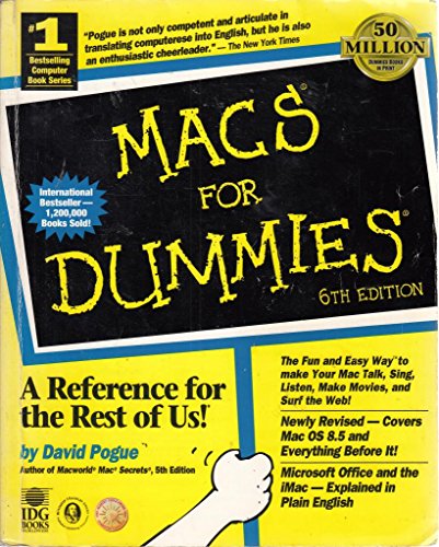 9780764503986: Macs For Dummies