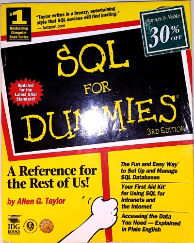 Stock image for SQL for Dummies for sale by Better World Books