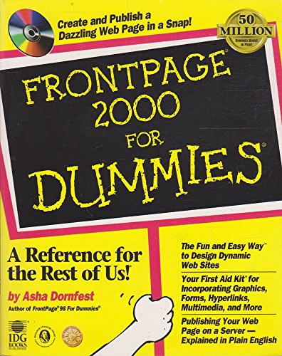 Beispielbild fr FrontPage 2000 for Dummies zum Verkauf von Better World Books