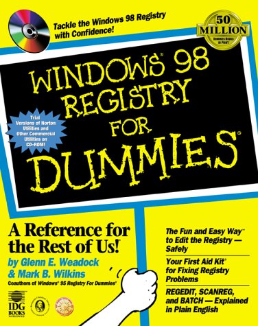 Stock image for Windows 98 Registry For Dummies for sale by Decluttr