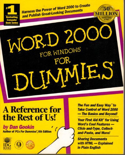 Beispielbild fr Word 2000 for Windows for Dummies zum Verkauf von Better World Books