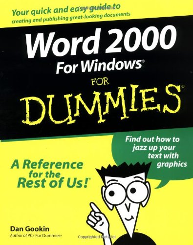 Imagen de archivo de Word 2000 for Windows for Dummies a la venta por Better World Books