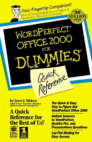 Wordperfect Office 2000 for Dummies: Quick Reference (9780764504570) by Nielsen, Joyce