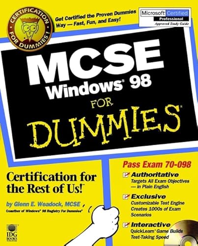 Stock image for MCSE Windows 98 For Dummies for sale by HPB-Red