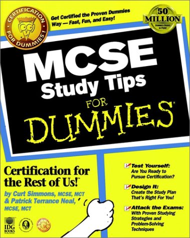 Beispielbild fr MCSE Study Tips For Dummies? zum Verkauf von HPB-Ruby