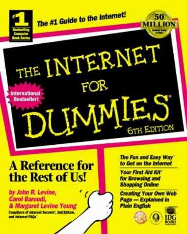 Imagen de archivo de The Internet for Dummies a la venta por Better World Books