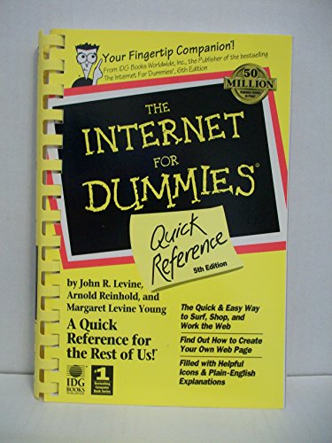 Beispielbild fr The Internet for Dummies: Quick Reference zum Verkauf von SecondSale