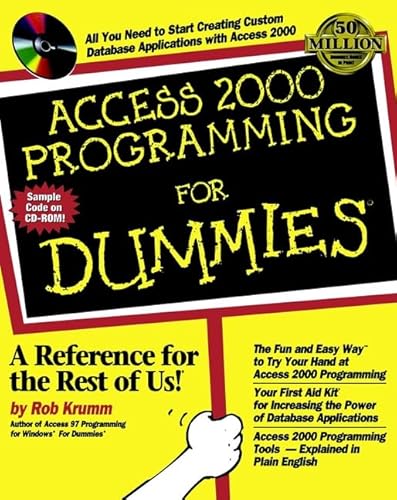 Access 2000 Programming for Dummies - Krumm, Rob