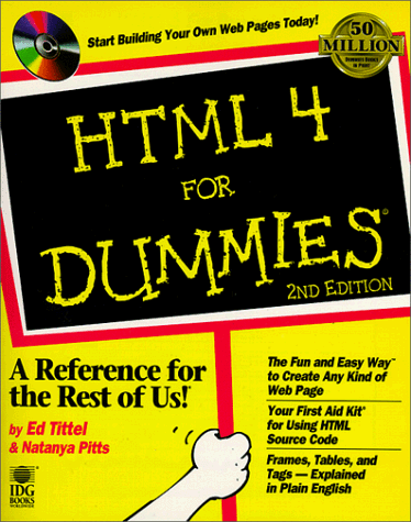 Beispielbild fr HTML 4 for Dummies zum Verkauf von Better World Books