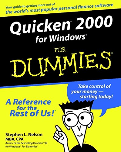 Imagen de archivo de Quicken 2000 for Windows For Dummies a la venta por SecondSale
