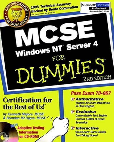 Stock image for MCSE Windows NT? Server 4 For Dummies? for sale by Wonder Book