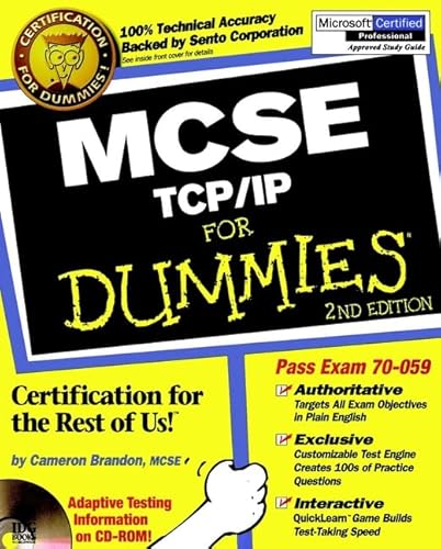 Stock image for MCSE TCP/IP for Dummies for sale by Better World Books