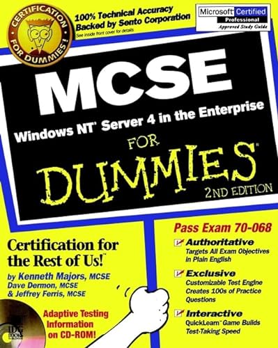 Stock image for MCSE Windows NT Server 4 in the Enterprise for Dummies [With CDROM] for sale by ThriftBooks-Dallas