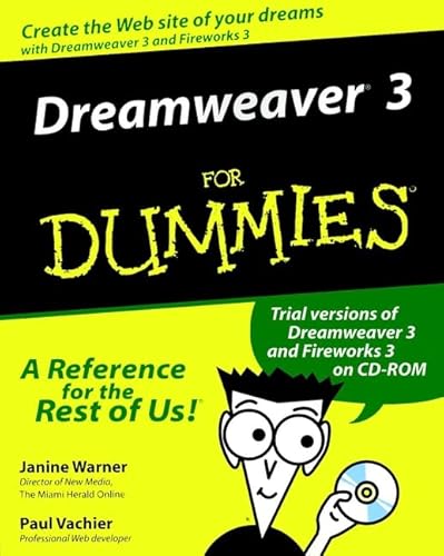 Beispielbild fr Dreamweaver 3 For Dummies zum Verkauf von Wonder Book