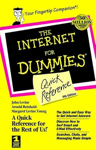 Beispielbild fr The Internet For Dummies: Quick Reference zum Verkauf von More Than Words