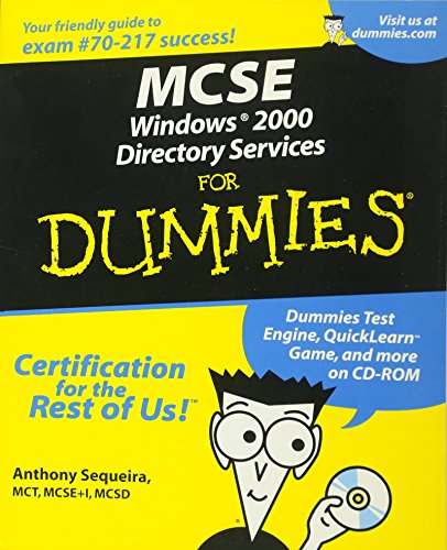 Imagen de archivo de MCSE Windows 2000 Directory Services For Dummies a la venta por Reuseabook