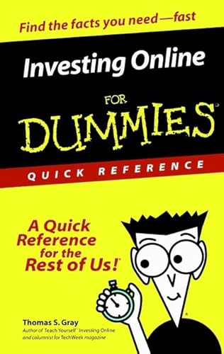 Beispielbild fr Investing Online For Dummies Quick Reference zum Verkauf von GoldBooks