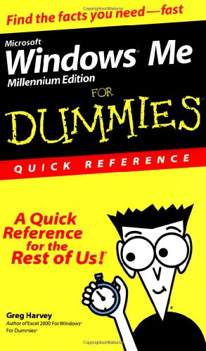 Imagen de archivo de Microsoft Windows Me for Dummies Quick Reference a la venta por Ergodebooks