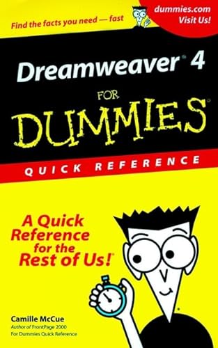 Dreamweaver 4 For Dummies Quick Reference (9780764508004) by McCue, Camille