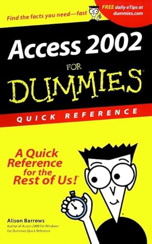 Imagen de archivo de Access 2002 For Dummies Quick Reference a la venta por SecondSale