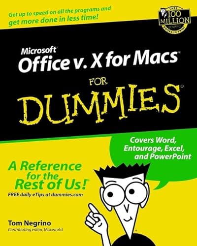 Beispielbild fr Microsoft Office v. X for Macs zum Verkauf von Better World Books