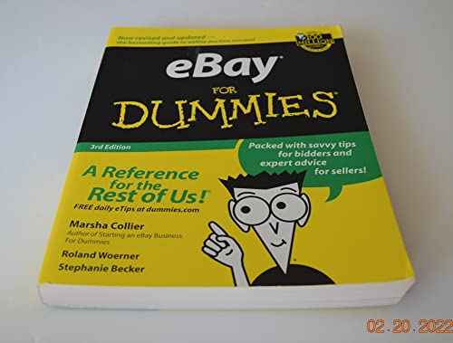 Beispielbild fr eBay for Dummies zum Verkauf von Wonder Book
