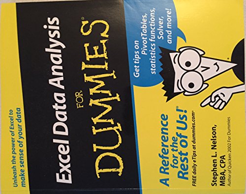 Imagen de archivo de Excel Data Analysis for Dummies a la venta por Wonder Book