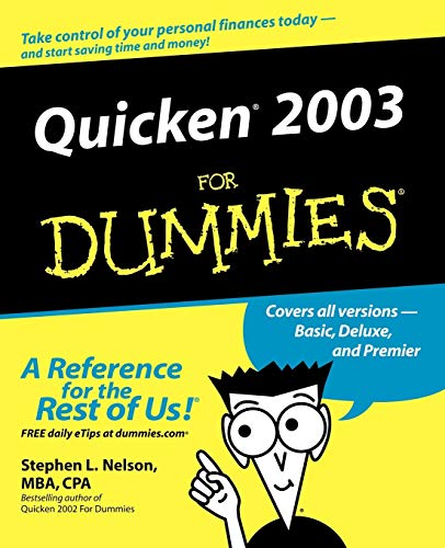 Beispielbild fr Quicken 2003 For Dummies zum Verkauf von Wonder Book