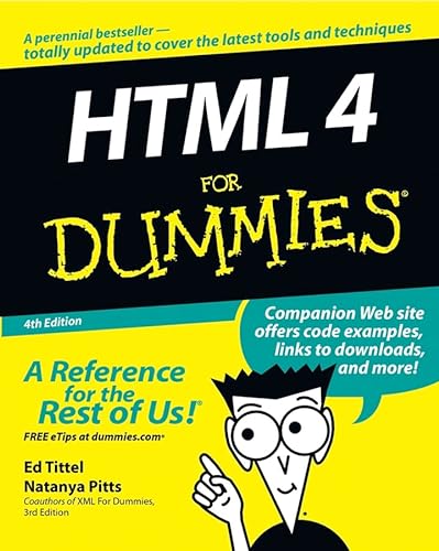 Beispielbild fr HTML 4 for Dummies zum Verkauf von Better World Books