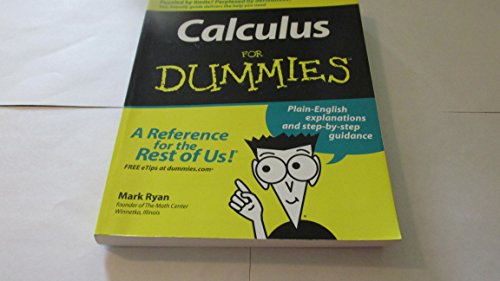 Beispielbild fr Calculus For Dummies zum Verkauf von Wonder Book