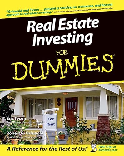 Beispielbild fr Real Estate Investing For Dummies zum Verkauf von Wonder Book