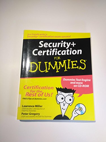 Stock image for Security+ Certification For Dummies (For Dummies (Computers)) for sale by HPB-Ruby