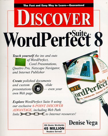 Beispielbild fr Discover WordPerfect Suite 8 zum Verkauf von Better World Books