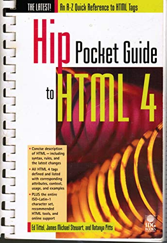 Stock image for Hip Pocket Guide to HTML 4 for sale by Wonder Book