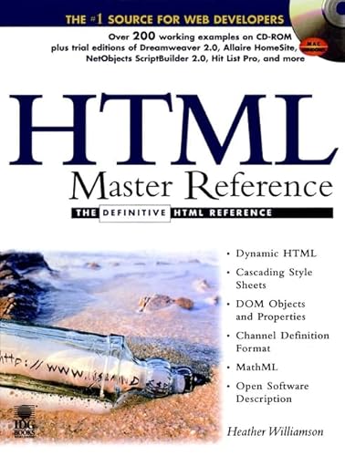 Beispielbild fr HTML Master Reference [With CDROM] zum Verkauf von ThriftBooks-Atlanta